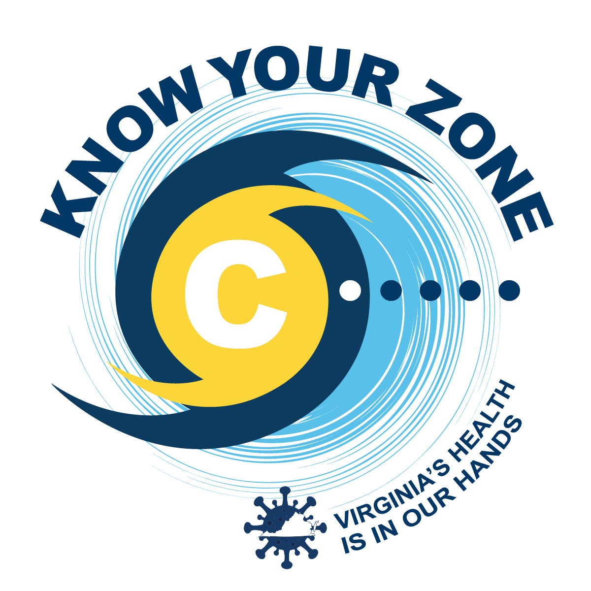 Know Your Zone COVID Logo Zone C - Light Background | VDEM