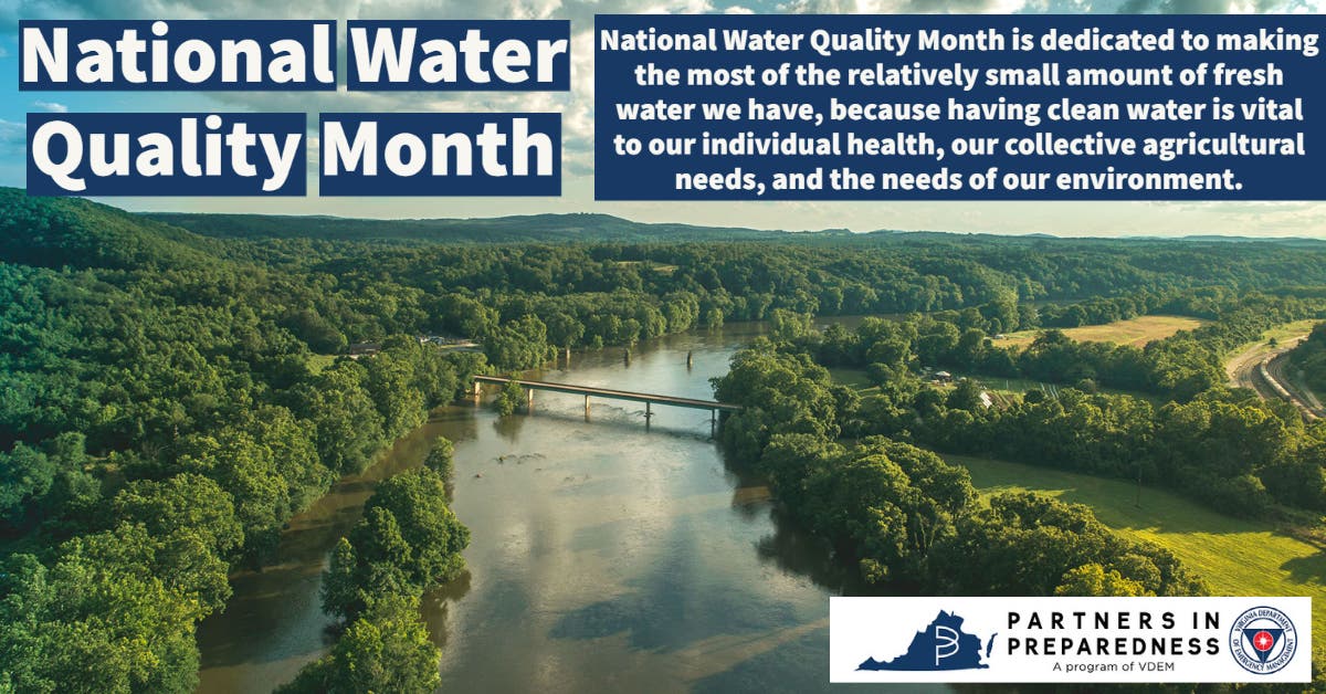 National Water Quality Month VDEM